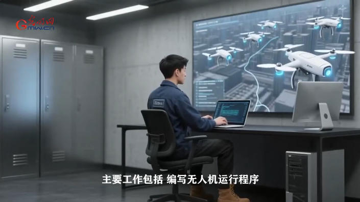 【职引未来·新职业图鉴】无人机群飞行规划员：低空经济的“科技艺术家”