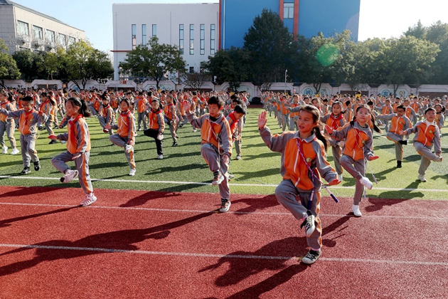 沪上校园“活力大课间”百花齐放，体育育人焕发新生机