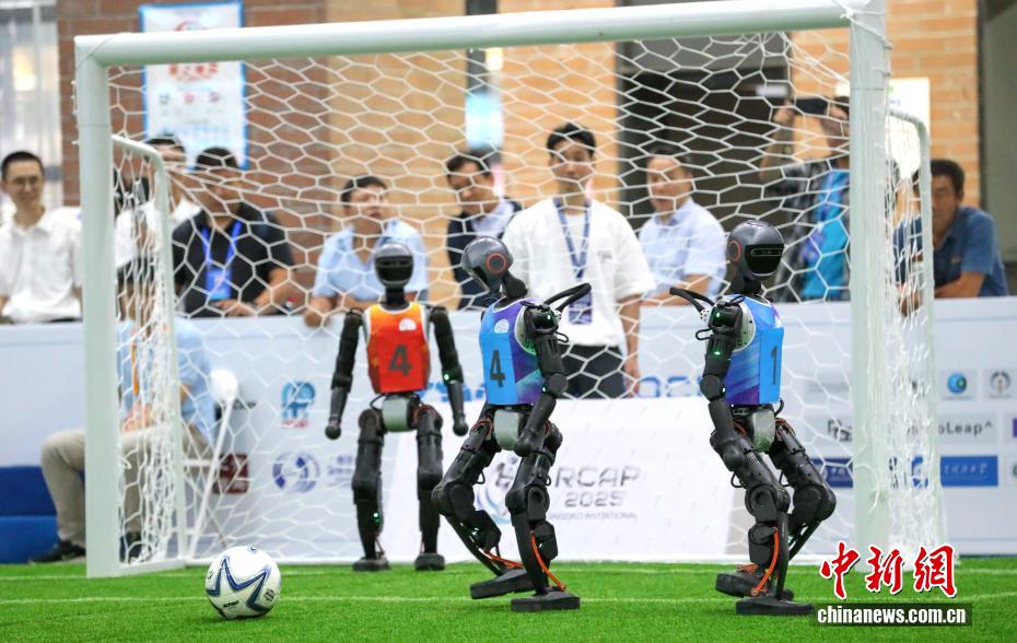 山东青岛：多国机器人同台竞技