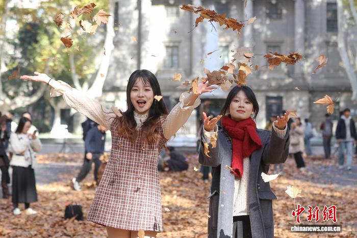东南大学最美200米落叶景观华丽“上线”