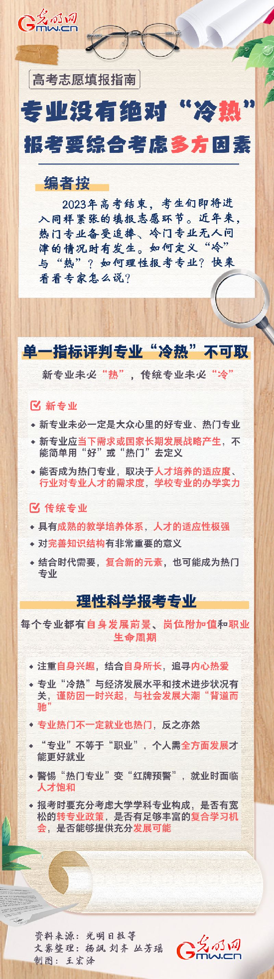 【高考志愿填报指南】专业没有绝对“冷热” 报考要综合考虑多方因素