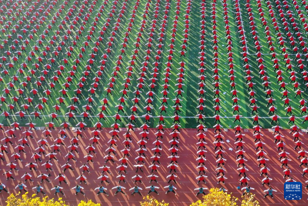 河南温县:太极拳“武”动校园